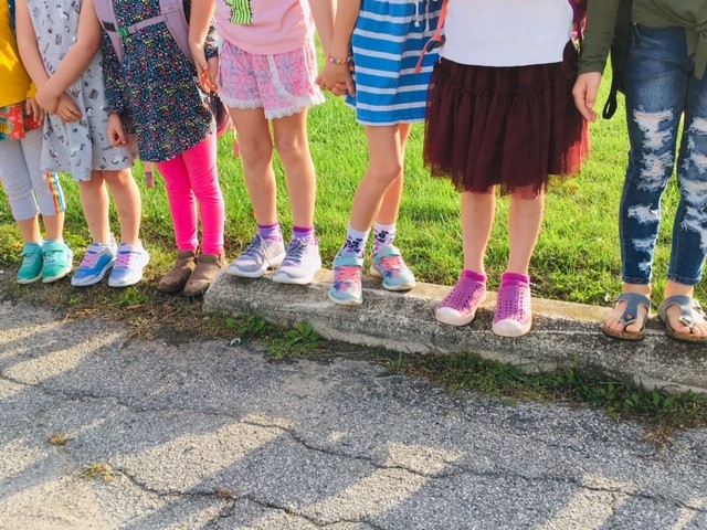 Image of children's feet children feet